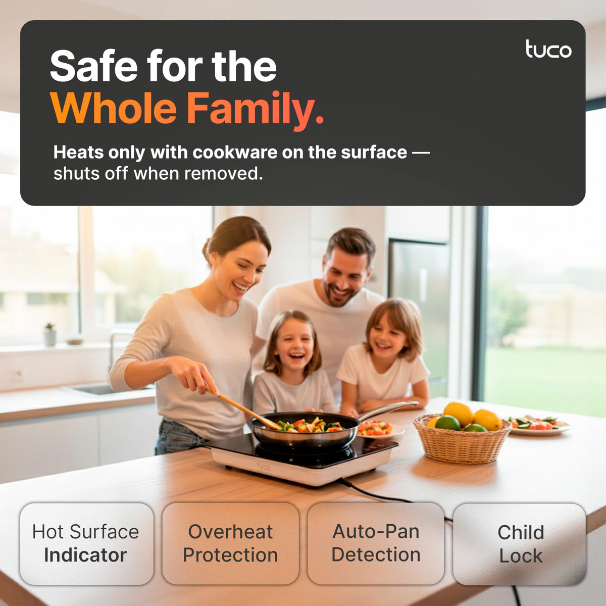 TUCO dual-mode hot plate offers hot and fry options for versatility