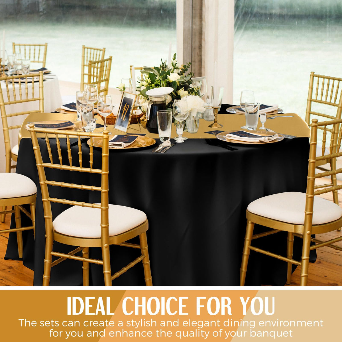 Tudomro outdoor party setup using disposable tablecloth for quick cleanup.