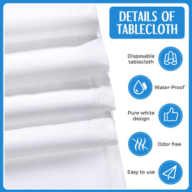 Tudomro packaged set includes six tablecloths and six runners for convenient events