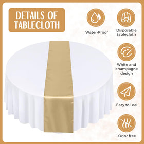 Tudomro satin runner 108x12 inches adds elegant lines to tables