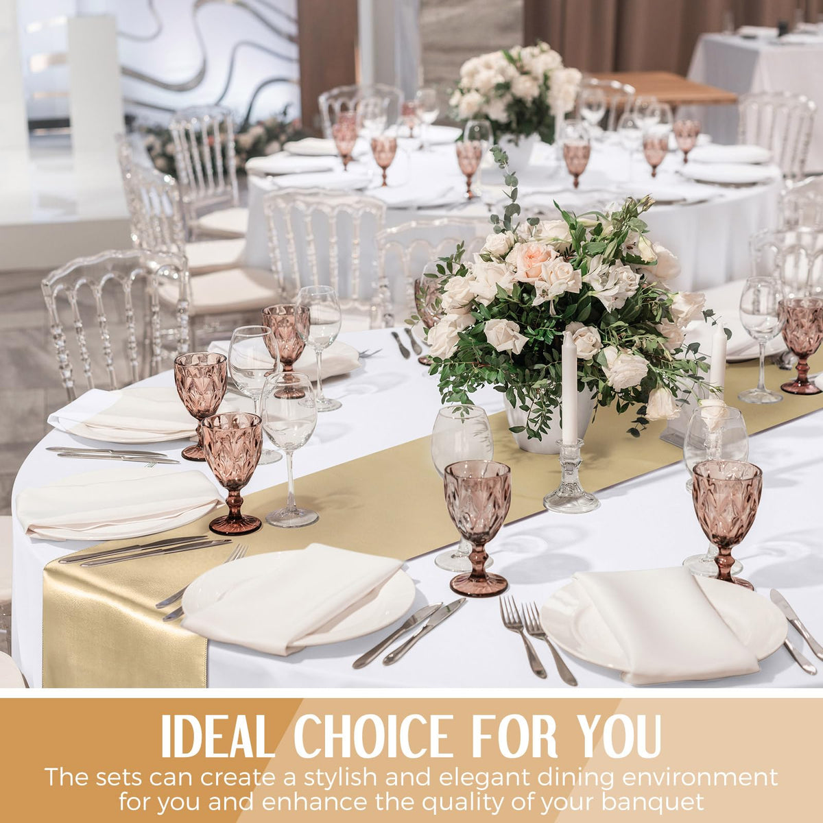 Tudomro wedding and Christmas decor setup for stylish tables