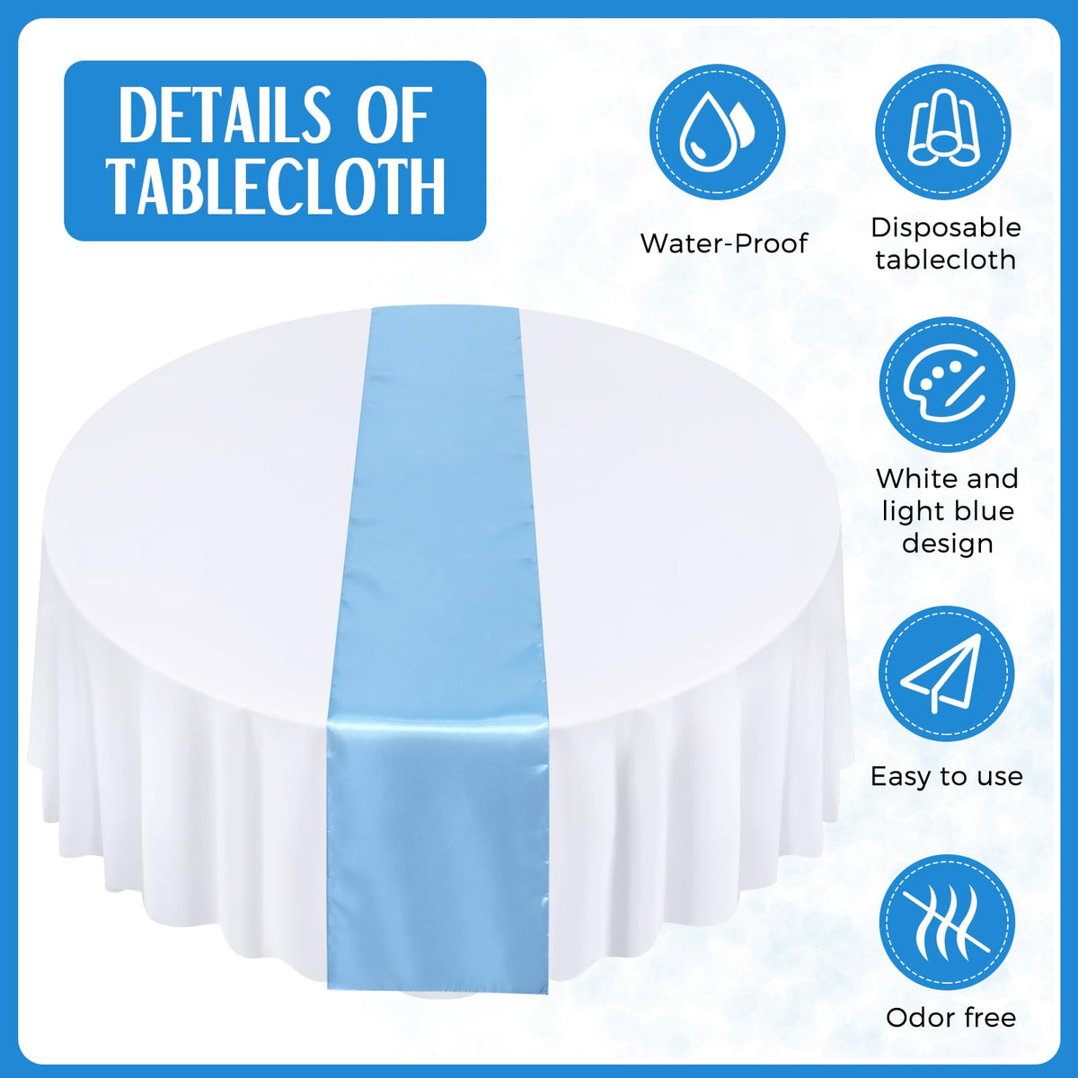 Tudomro wedding table decor set enhances guests dining experience.