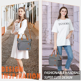 TuErCao bag has reinforced handle and adjustable strap.