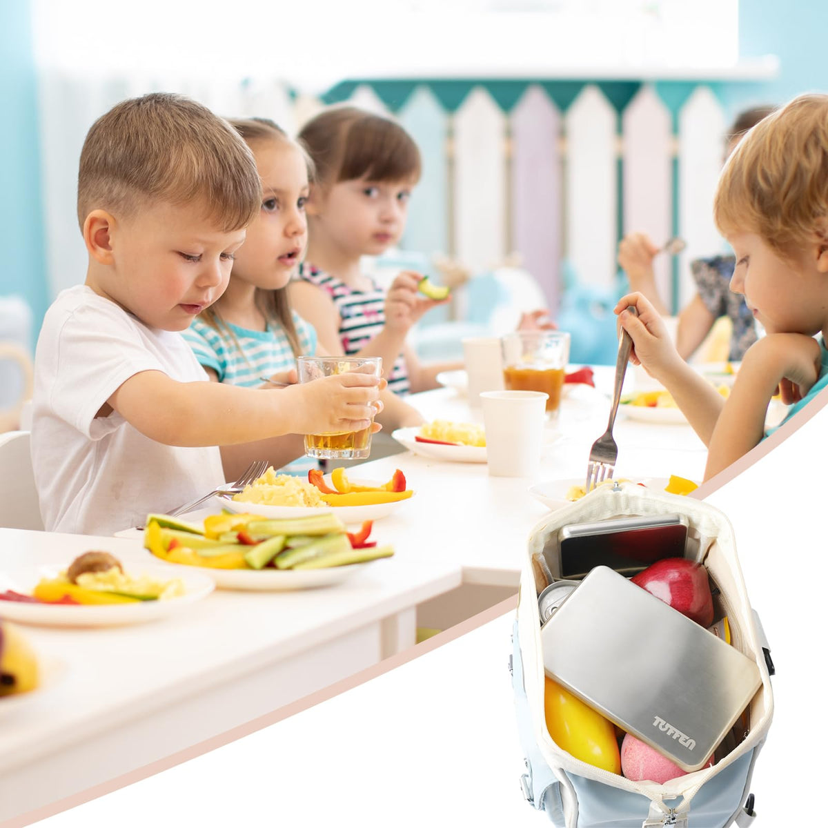 Tuffen outdoor use keeps drinks and meals cool at beach or camping.