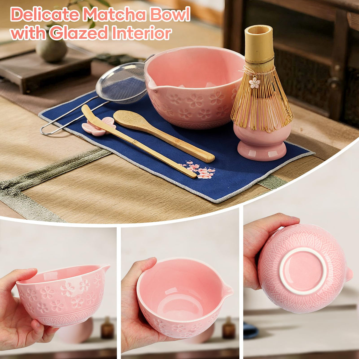 TUFGAM bamboo scoop for precise matcha measuring