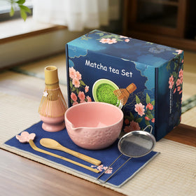 TUFGAM matcha bowl with spout for easy pouring and sharing