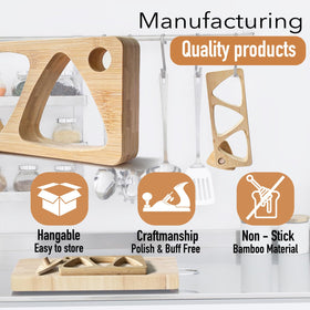Tuiiopoli bamboo maker offers durable, natural wood with non-stick performance.