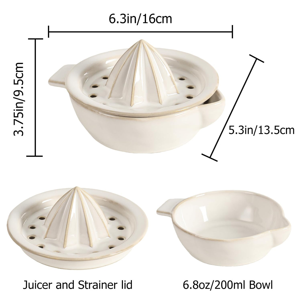 Tuioyoc compact-size juicer fits small countertops while still delivering fresh juice.