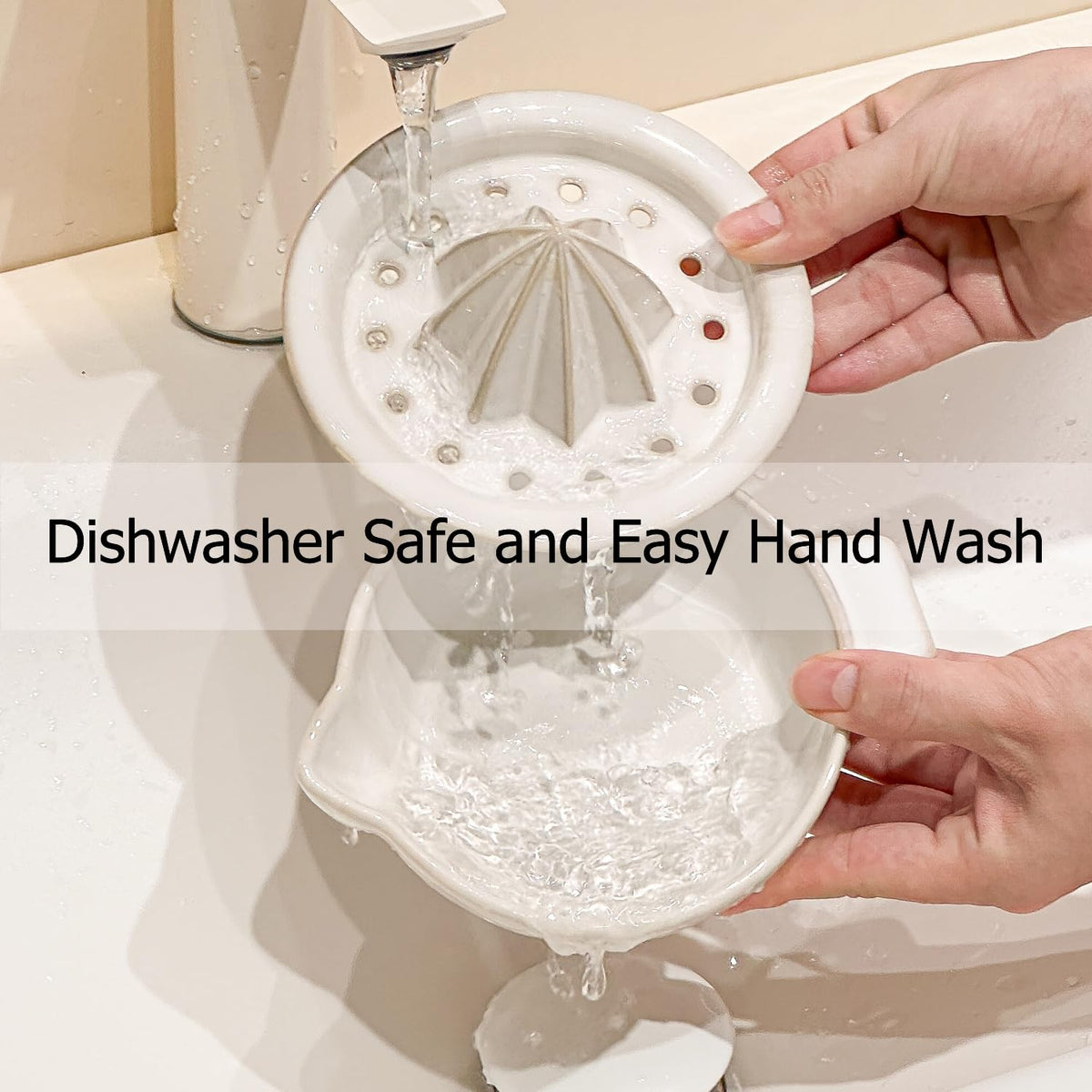 Tuioyoc ceramic glaze finish highlights craft and cleans with dishwasher-safe convenience.