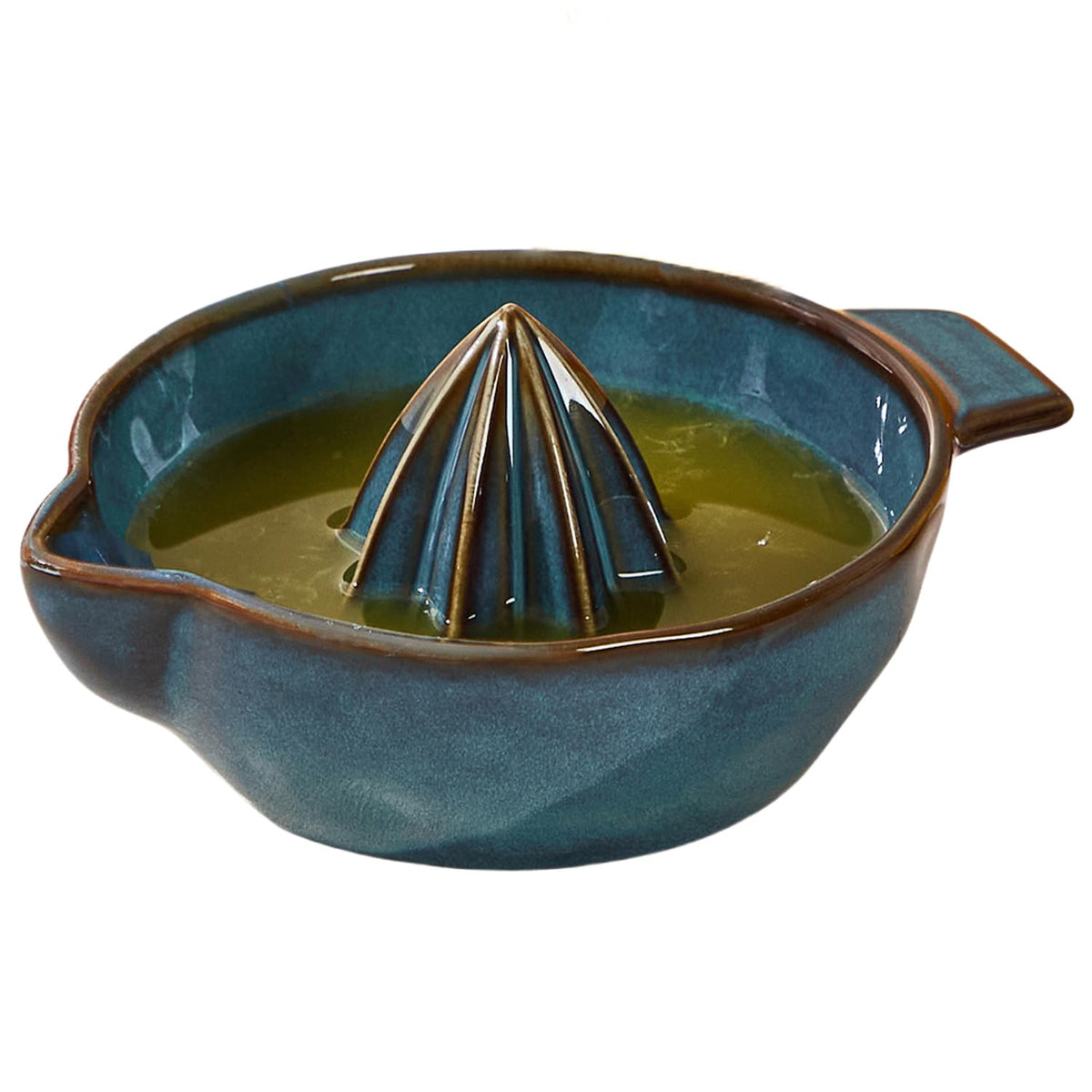 Tuioyoc ceramic lemon juicer with center reamer for easy citrus extraction