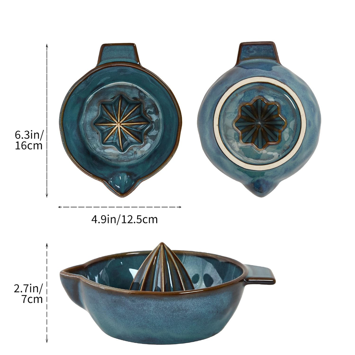 Tuioyoc ceramic juicer with non-slip bottom for stable juicing