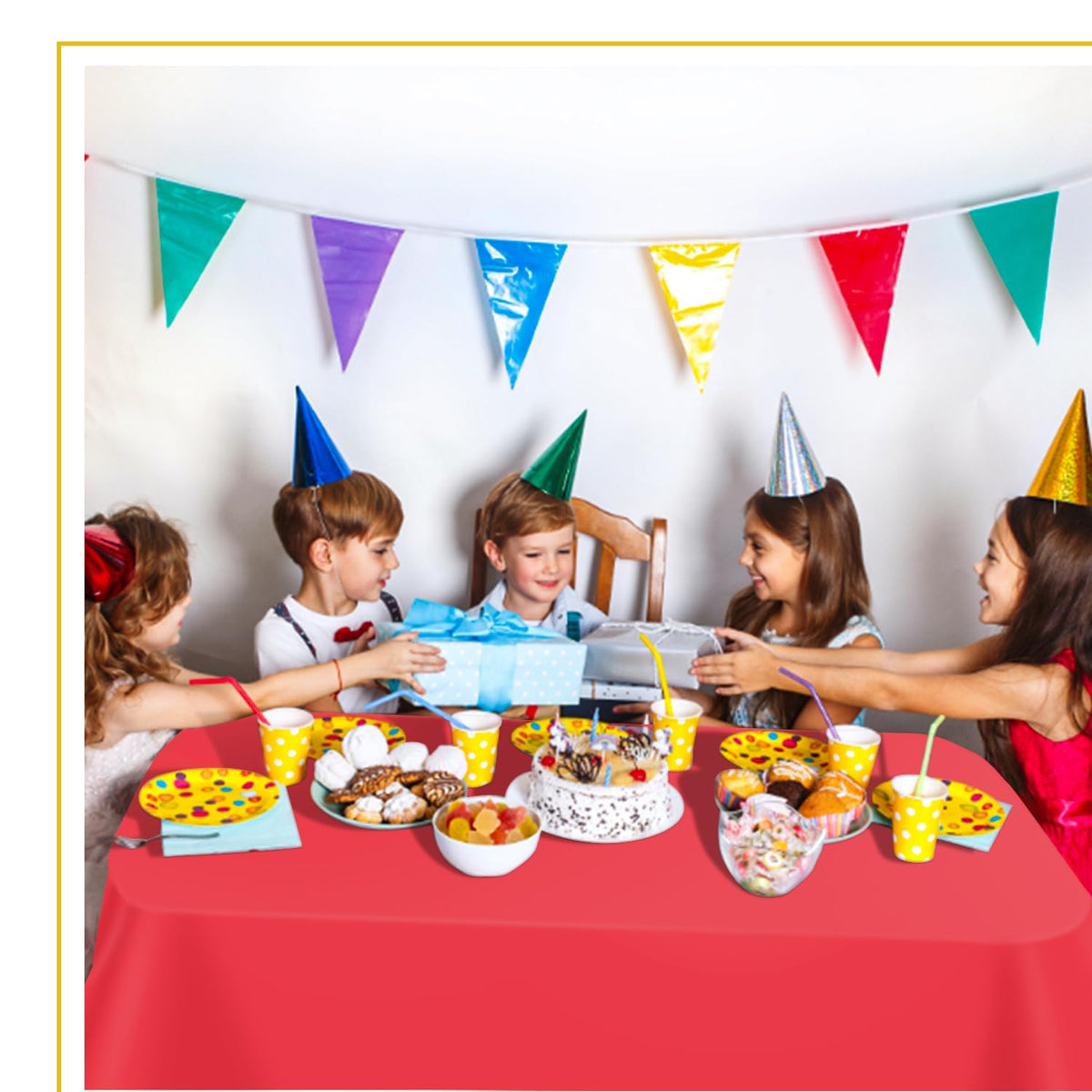 tujol outdoor picnic with red tablecloth