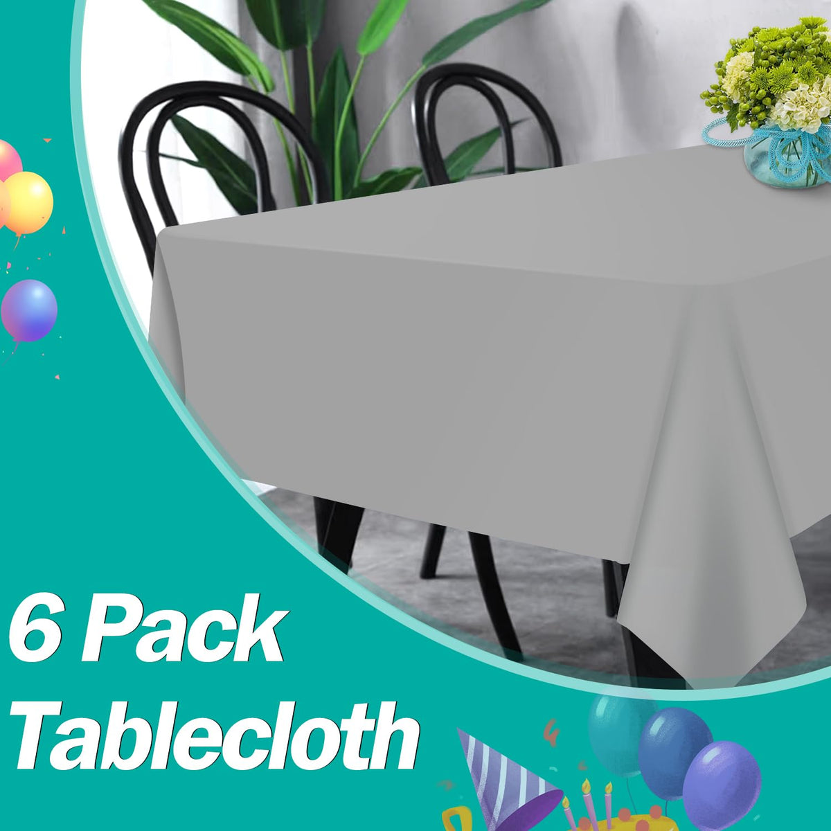 Tujol Silver tear-resistant design withstands lively gatherings.