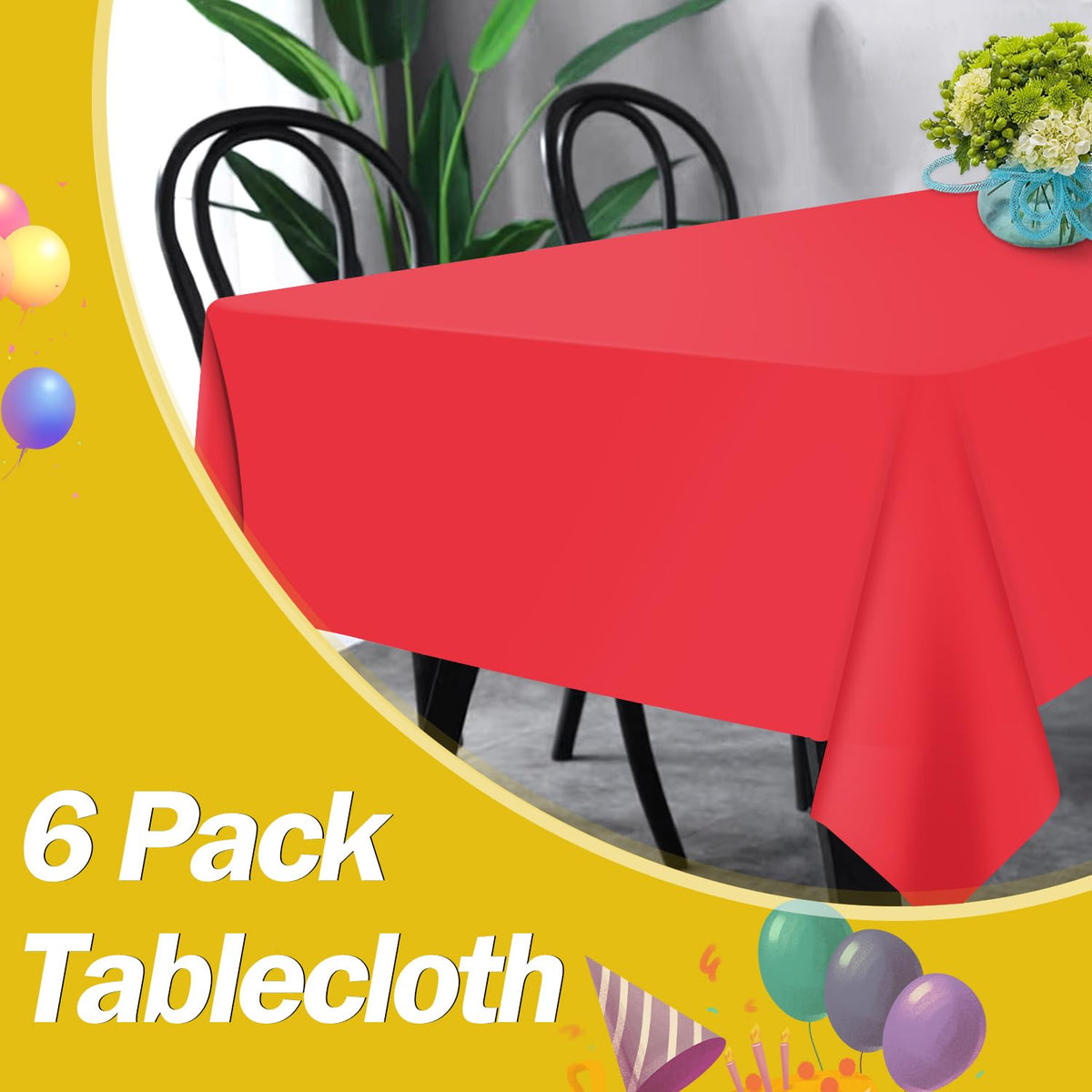 tujol tablecloth setting for a festive dinner party