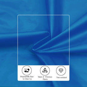 Tujol tear-resistant thickened tablecloth keeps surfaces clean during meals.