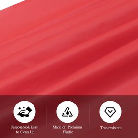 tujol thick plastic tablecloth close-up showing durability and quality