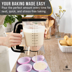 Modern, durable Tulvera batter dispenser for everyday kitchen use