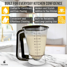 Tulvera 5-cup capacity in a kitchen scene with muffins and pancakes