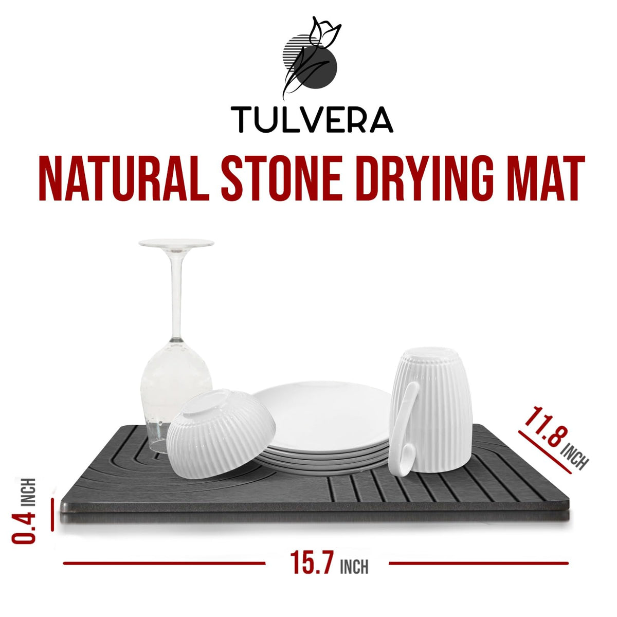 Tulvera heat-resistant stone mat used as hot pot coaster after cooking.