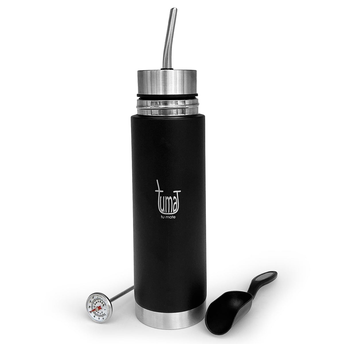 Tuma Tu Mate Automate bottle with Fluvion filter for mess-free brewing on the go