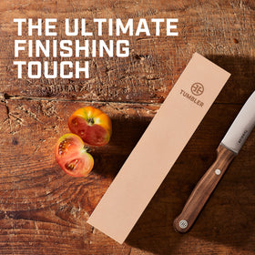 Tumbler sharpening accessory is gift-ready for chefs seeking precise edges