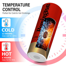 TUMBTU double-wall insulation keeps beverages hot or cold for hours.