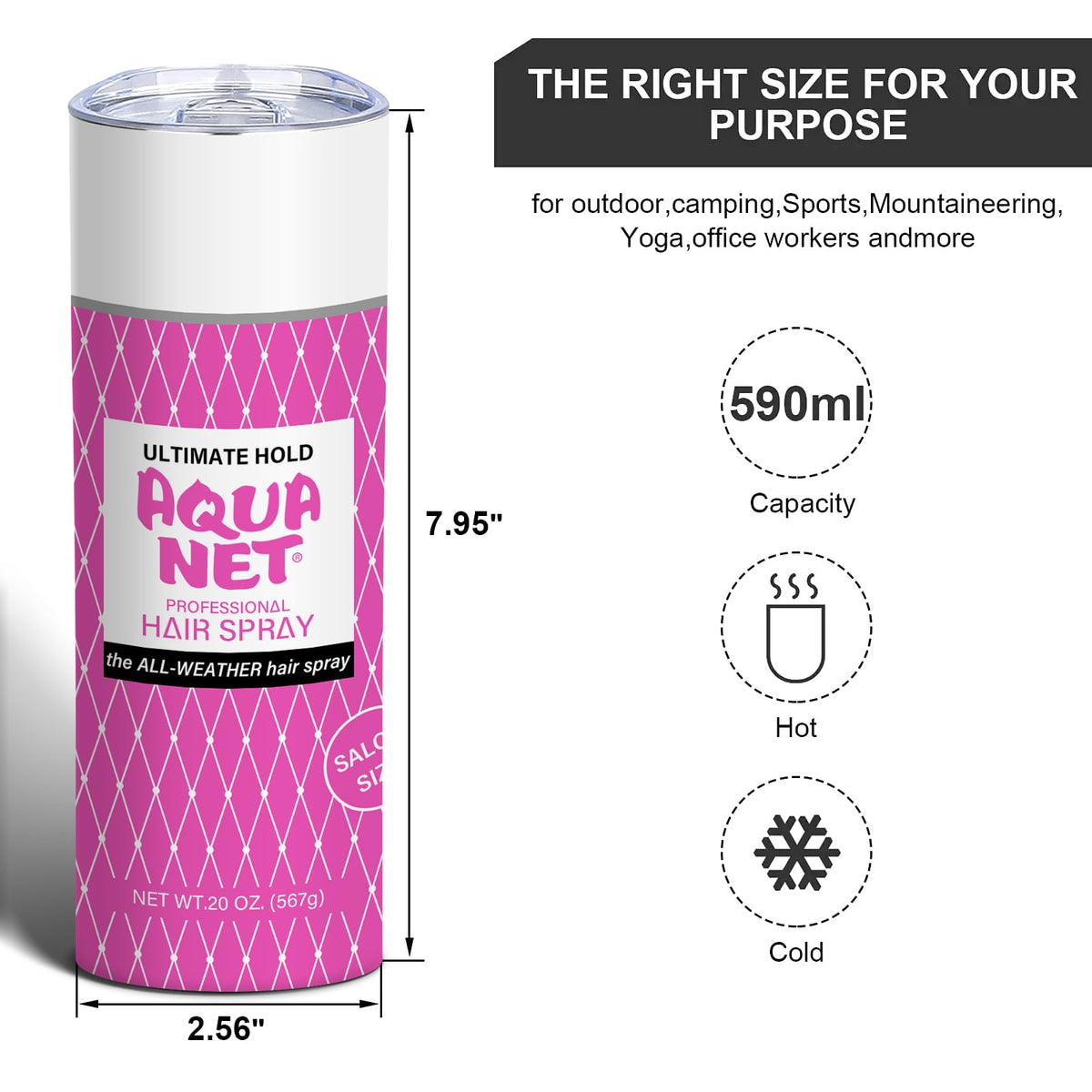 TUMBTU double-wall insulation maintains hot or cold beverages longer.