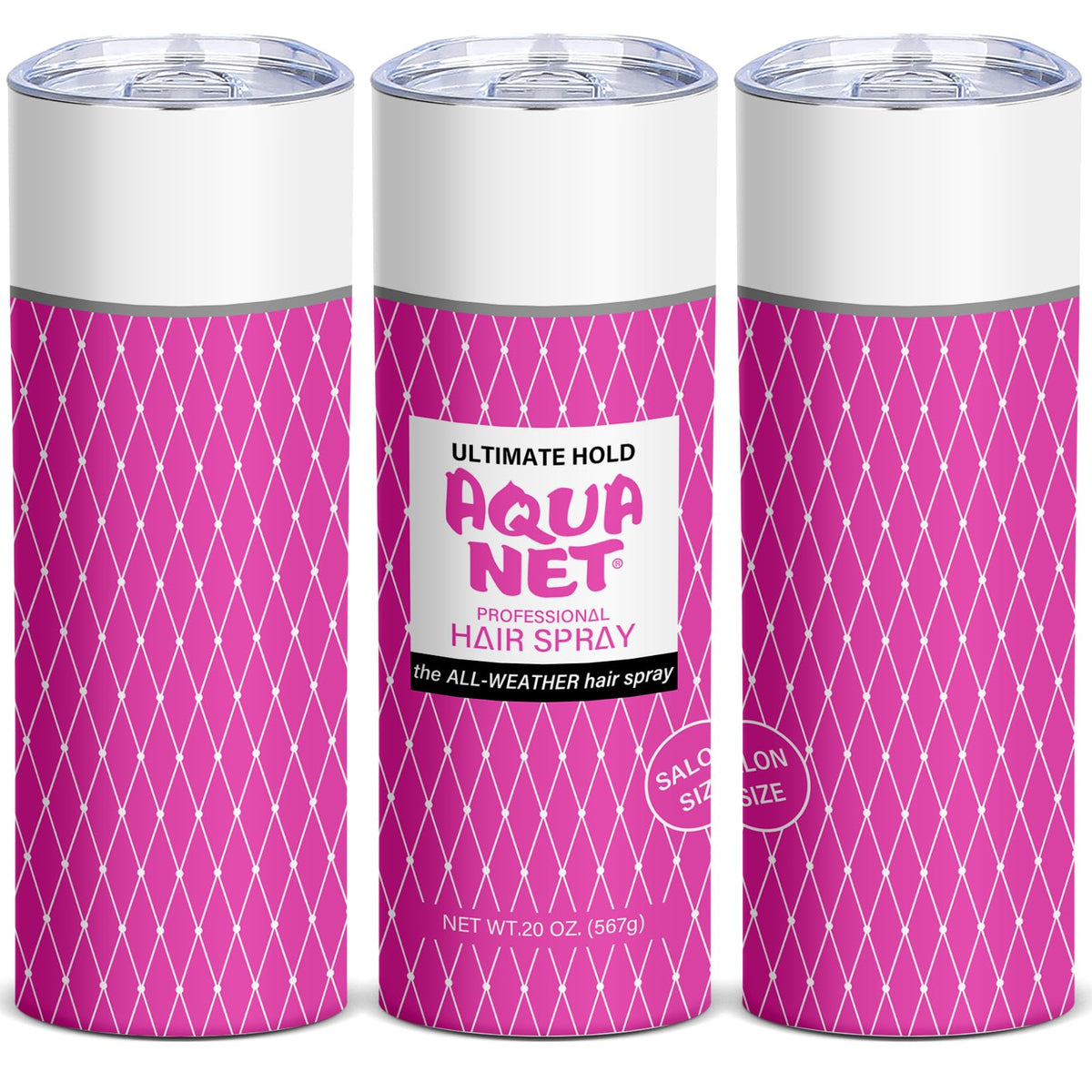 TUMBTU hairspray-pattern 20oz tumbler keeps drinks stylish on the go.