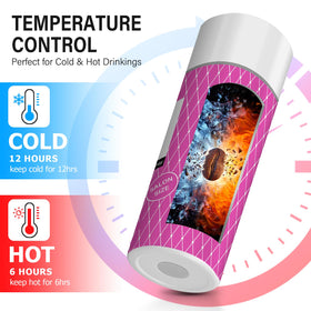 TUMBTU stainless-steel mug with lid preserves temperature for hours.
