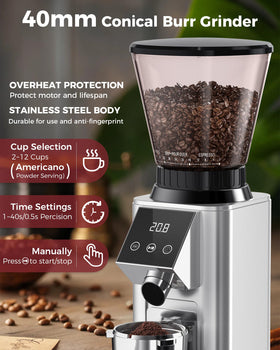 Tuni G1 48 grind settings adapt from espresso to French press.