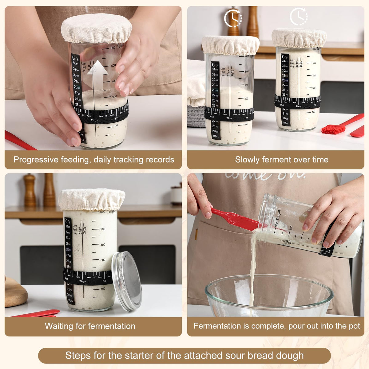 Tunyet bread sling helps safe transfer from banneton to oven