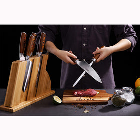 8-inch TUO honing rod fits neatly in most kitchen drawers.
