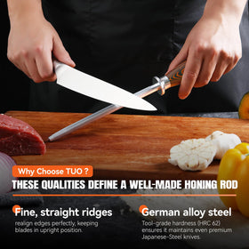 Compact, drawer-friendly design keeps the TUO rod ready at hand.
