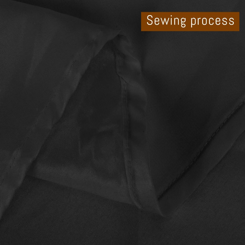 TUOTPE close-up of durable polyester fabric showing smooth weave and texture.