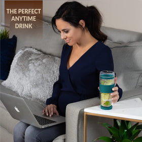 Tupkee elegant travel cup design in cyan for stylish days