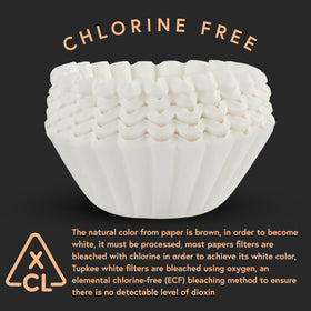 Tupkee durable filter designed to resist tearing for easy disposal.