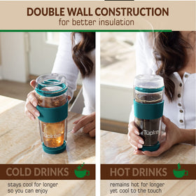Tupkee leak-proof silicone seal prevents spills while drinking