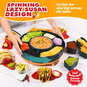 Tupoyi detachable Lazy Susan tray simplifies sharing during gatherings