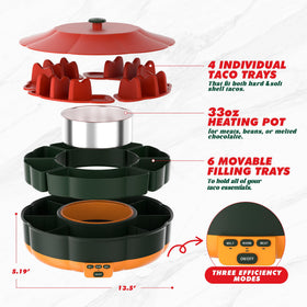 Tupoyi four personal taco holders allow individual builds
