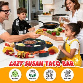 Tupoyi rotating toppings compartments enable quick customization at parties