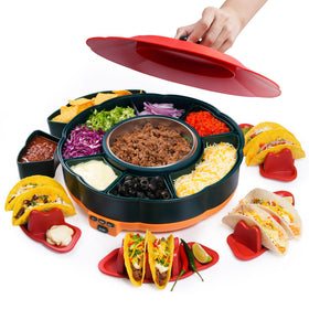 Tupoyi Taco Tuesday Kit warming pot keeps fillings hot for easy serving