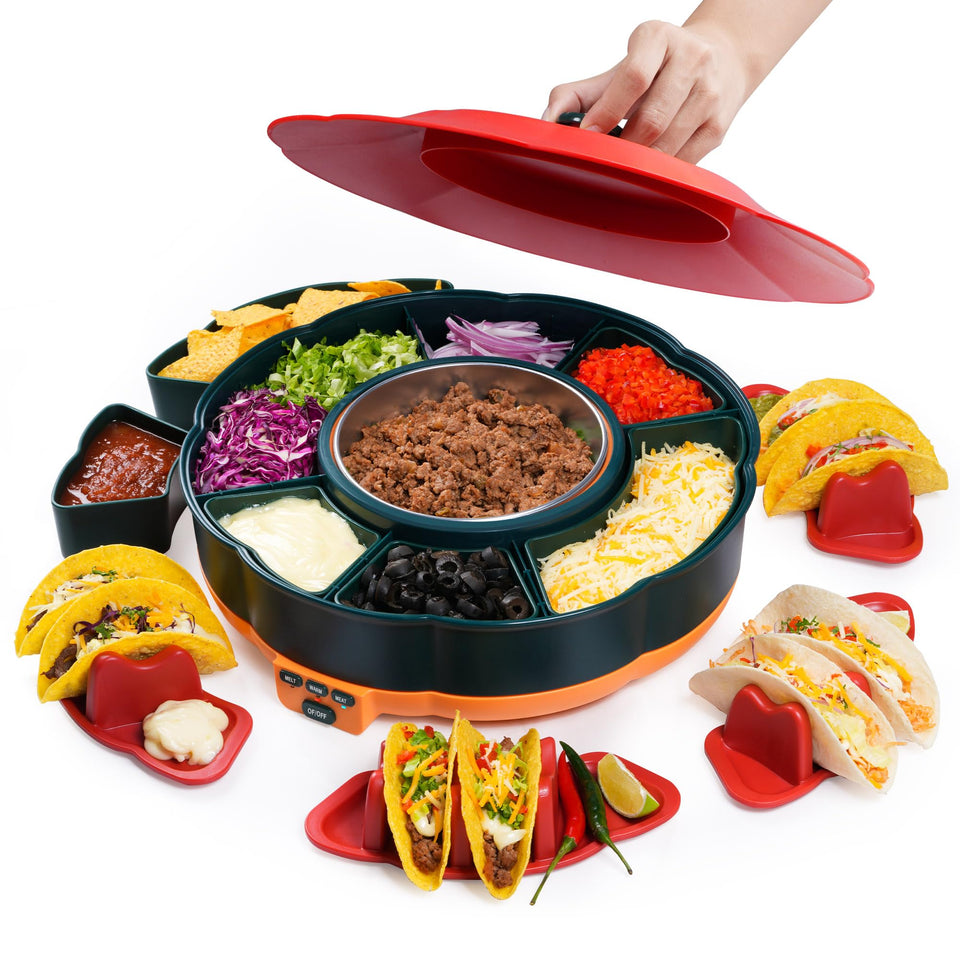 Tupoyi Taco Tuesday Kit warming pot keeps fillings hot for easy serving