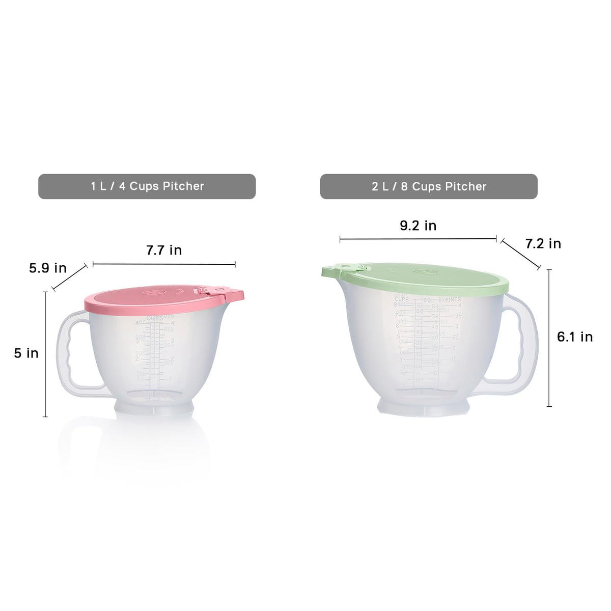 Tupperware Classic Mix-N-Store pour spout enables controlled pouring.