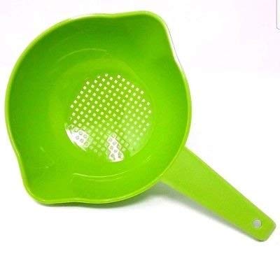 Tupperware small colander suits compact kitchens for quick rinses.