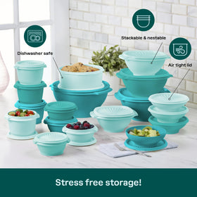 Tupperware Heritage Collection BPA-free materials for safe food storage.