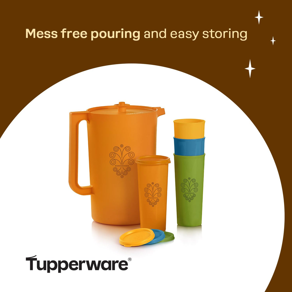 Tupperware Heritage tumbler in Basil for fresh, cool beverages on the go.