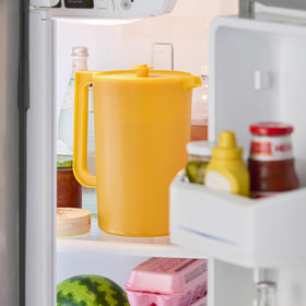 Tupperware Impressions pitcher BPA-free plastic supports everyday reuse.