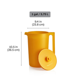 Tupperware Impressions pitcher spout for mess-free pouring after refills.