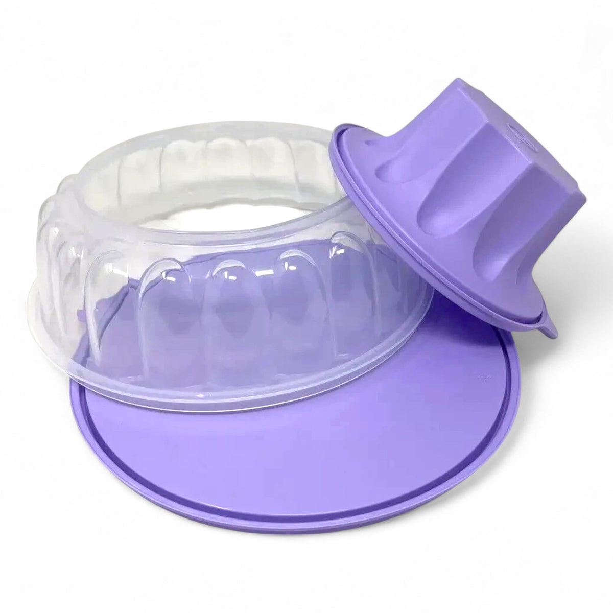 Tupperware Jel Ring Mold showing removable center for easy unmolding