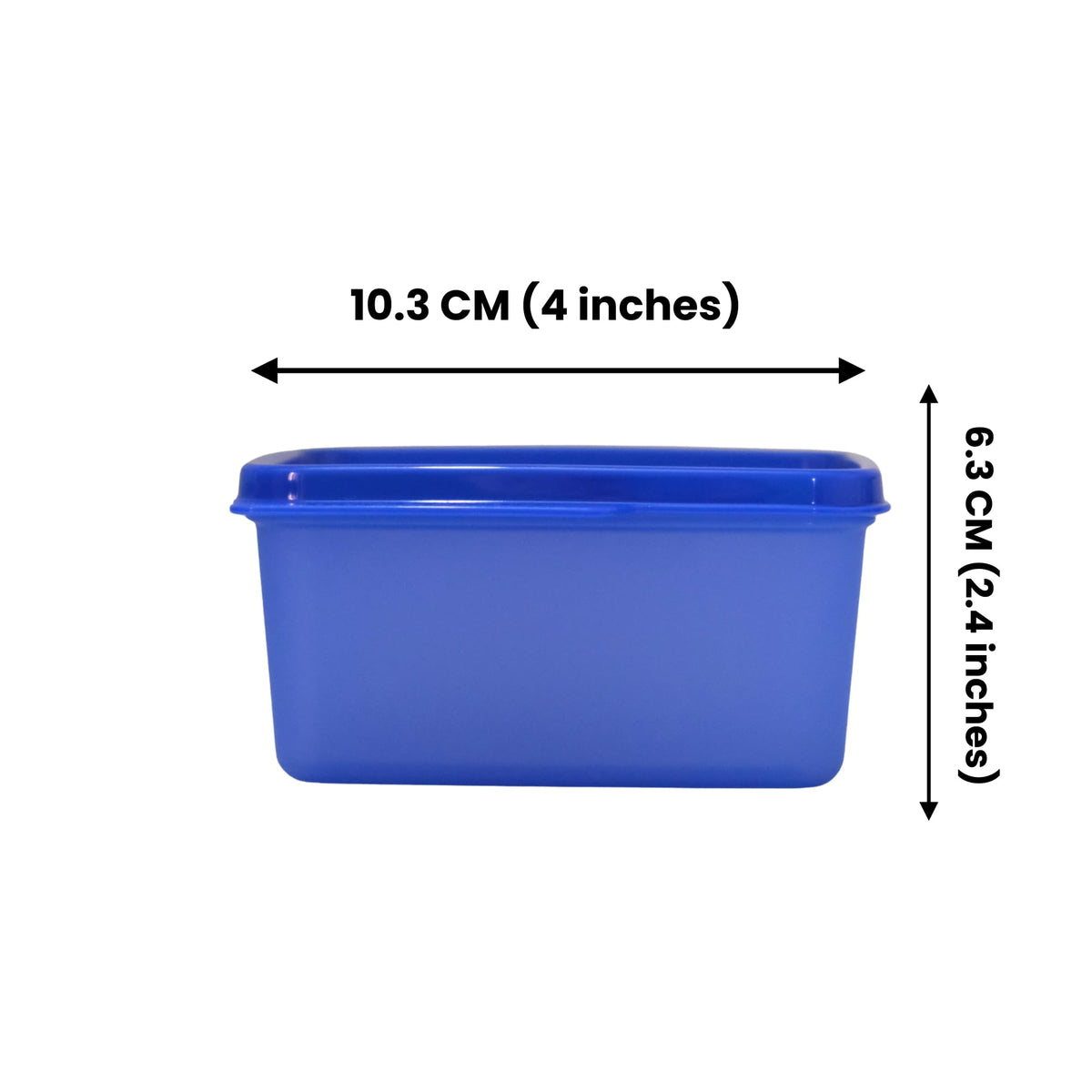 Tupperware Keep Tab 500ml polished interior for easy cleaning.